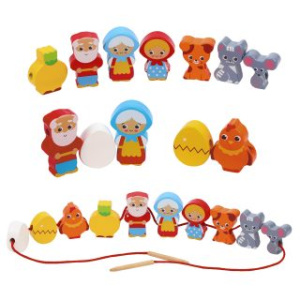 Шнуровка-сказка 2в1 /Курочка Ряба + Репка/: 10 дет 3-6 см, шнурок