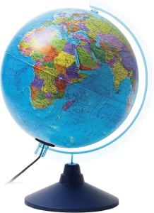 Глобус Земли политический с подсветкой D 25