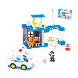 Конструктор /Макси/ - /Полицейский участок/ (36 элементов) (в коробке)