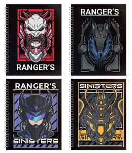 Тетрадь 48 л. А5+ кл. греб. офс. Schoolformat КИБЕР РОБОТЫ мел. карт., спл. УФ-лак