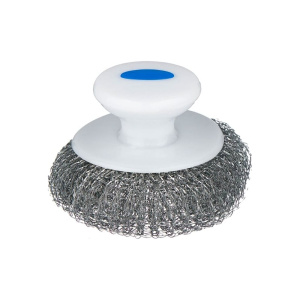 Губка металлическая плетеная с ручкой (7745 из короба 1/50) (10702070/271224/5195317, Китайская Наро