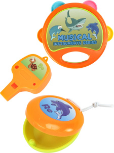 Набор музыкальных инструментов (3 предмета), в пакете (Арт. ИК-0941)