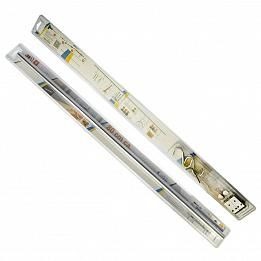 ARTEX Комплект Рейлинг 80см + 2 держателя + 2 заглушки + 6 крючков хром сталь, арт.28 03 03