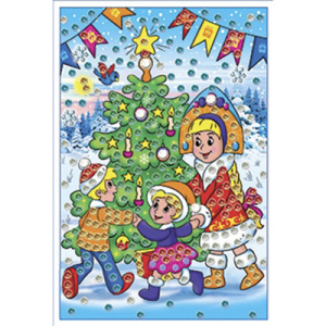 Мозаика из пайеток. Новогодний хоровод. Арт. М-8654//Ростов н/Д.: Проф-пресс