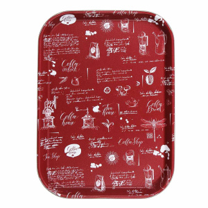 Поднос прямоугольный с антискользящим покрытием Мосс, 35х25см, 2 дизайна (10702070/140825/5281817, К