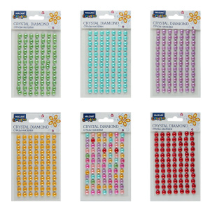 Наклейки-бусины перламутровые КРУГ, 84шт.