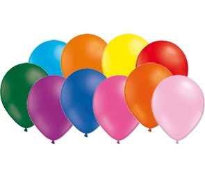 Воздушный шарик Пастель ассорти (100 шт.,диаметр 8 дюйм./21 см.)