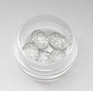 Стразы круг розовый (5шт) Z10