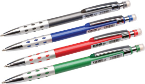 Карандаш автоматический /CARAMEL/ НВ 0,5мм цветной /металлик/ корпус с металлической вставкой, метал