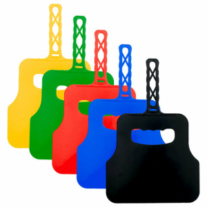 Веер-опахало с ручкой для мангала и барбекю для раздувания огня, размер 31х20 см, цвет АССОРТИ, плас