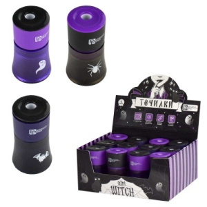 Точилка , арт.64545/ 12 МИЛАЯ ГОТИКА (шоу-бокс, 12 шт., ассорти, полистирол, фиолетовый, чёрный, 1 о