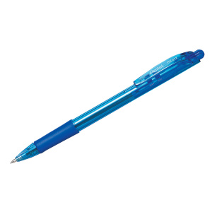 Ручка шариковая автоматическая Pentel /Fine Line/ синяя, 0,7мм, грип BK417-C (10317120/080523/308299