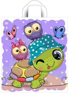 Пакет полиэтиленовый петлевой Черепашка 42*38/37мкм н00242817