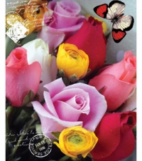 Пакет подарочный Букет-послание (M) 12 шт ПП-7466