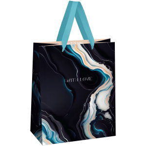 Пакет подарочный 18*23*10см MESHU /Marble/, фольга, матовая ламинация MS_61679 (10131010/231024/3230