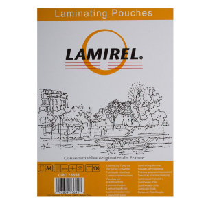 Пленка д/ламинир. Lamirel А4 100 мкм глянц. 100 шт