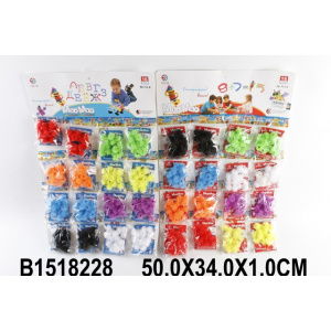 КОНСТРУКТОР-ЛИПУЧКА ЦВЕТ В АССОРТ. В ПАК. НА КАРТ. 50*34*1СМ УП-16ШТ в кор.2*36уп