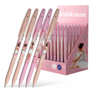 Ручка шариковая ErichKrause R-301 Stick&Grip Pointes 0.7, цвет чернил синий (в коробке-дисплее по 48