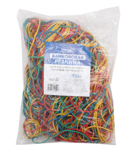 TM/Profit/Банковская резинка 60мм цветная (БР-2520) 500г в упаковке