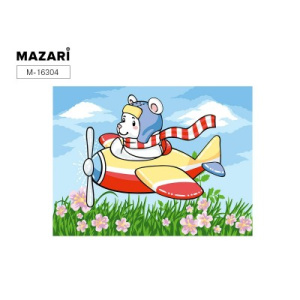 Картина для раскрашивания по номерам на картоне ПИЛОТ, 30х40 см, 1 дизайн, картонная упаковка