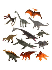 Игрушки. Набор динозавров, 12 предм., пакет