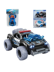 Полицейская машина инерционная, свет, звук, в комплекте тестовые батарейки AG13*3шт., пакет