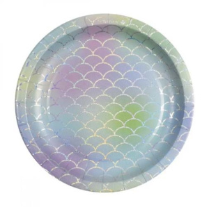 Бумажные тарелки с перламутровым эффектом Праздничные моменты,18 см, ,6 шт, еврослот СП-5317