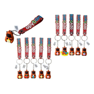 Брелок КАПИБАРА 4*3 см, 12 дизайнов в ассортименте, ОПП-упаковка