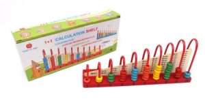 Развивающая игрушка /Первое пособие по счету/, с примерами, 10 цветов