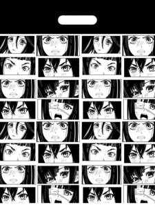 Пакет полиэтиленовый Аниме комикс (36.5х48 см),плотность 50 мкм ПО-0099