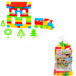 Конструктор Самоделкин Строитель средн.95 эл. П-Е/10/