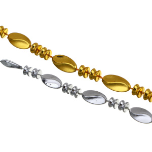 СНОУ БУМ Бусы декоративные 1x270 см, 2 цвета (10702070/280725/5259381, Китайская Народная Республика