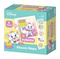 Кубики /Кошка Мари/ (без обклейки) 4 шт Дисней