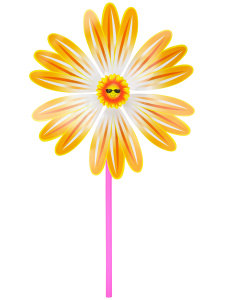 Серия Весёлые забавы: Ветерок (30см)/Ромашка/(в пакете) ( Арт. QH10)