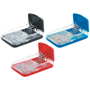 Скрепочница магнитная с крышкой без скрепок, инд. упак. DBd_00029 (10116070/200117/0000903/1, Китай)