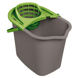 Ведро пластиковое York, отжим, носик для слива, ассорти, 10л 070020 ЧП (10013160/021123/3467111, Рес