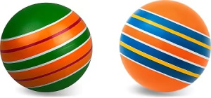 Мяч д. 125мм Серия /Полосатики/ ручное окраш.