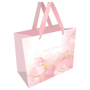 Пакет подарочный 32*26*12см MESHU /Marble pattern/, фольга, матовая ламинация MS_66205