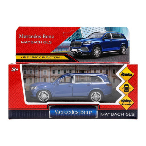 Машина металл MERCEDES-BENZ gls maybach 12 см, дв,баг,инер,брил-син,