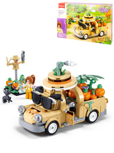 Конструктор пластиковый /Грузовик с тыквами/, 292 дет., в коробке (Арт. M38-B1175)
