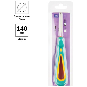 Шило канцелярское OfficeSpace, с ушком, диаметр 3мм, европодвес (10702070/131124/5124785/4, Китайска