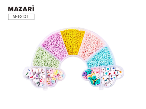 Набор бусин и бисера для творчества № 6, ПВХ-упаковка