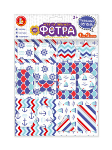 Игра на липучках /Методика Сегена/ из фетра, набор № 3