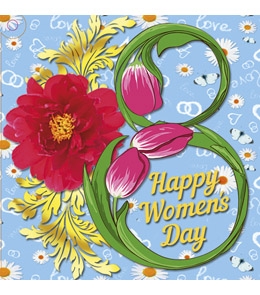 Мини открытка Без надписи (8 Марта) 5-05-0236