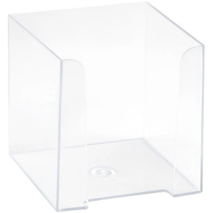Бокс для бумажного блока Стамм, 9*9*9, прозрачный ПЛ41
