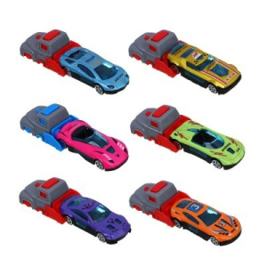 ИГРОЛЕНД Машинка гоночная с запускалкой, металл, РР, 12х17х3см, 8 дизайнов