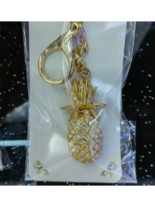 Брелок со стразами. /Сладкий ананас/, 4*6,5см Т-7204