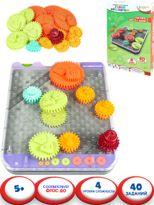 Головоломка. Серия /Веселое IQ-развитие/. Гений механики (4 уровня сложности, 40 заданий) ( ИК-8712)