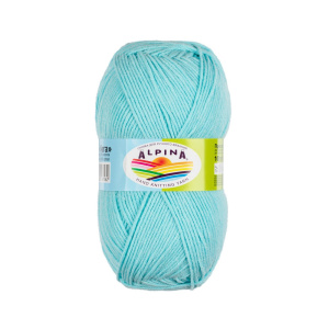 Пряжа ALPINA /VERA/   55% акрил, 45% хлопок     100 г  280 м ± 15 м №06 голубой (10702070/190221/004