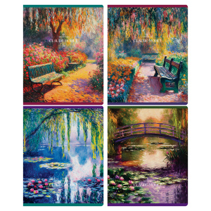 Тетрадь 48л., А5, клетка Greenwich Line /Scenery/, матовая ламинация, тиснение фольгой, 70г/м2 N5c48